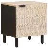  Éjjeliszekrény 2 pcs Fehér 40 x 33,5 x 46 cm Tömör Mangófát