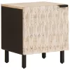  Éjjeliszekrény 2 pcs Fehér 40 x 33,5 x 46 cm Tömör Mangófát