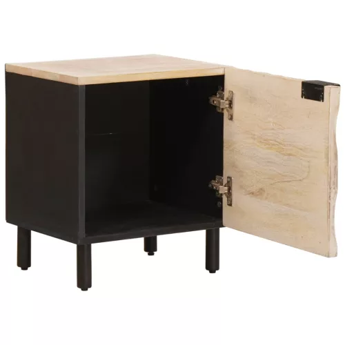  Éjjeliszekrény 2 pcs Fehér 40 x 33,5 x 46 cm Tömör Mangófát