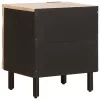  Éjjeliszekrény 2 pcs Fehér 40 x 33,5 x 46 cm Tömör Mangófát