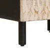  Éjjeliszekrény 2 pcs Fehér 40 x 33,5 x 46 cm Tömör Mangófát
