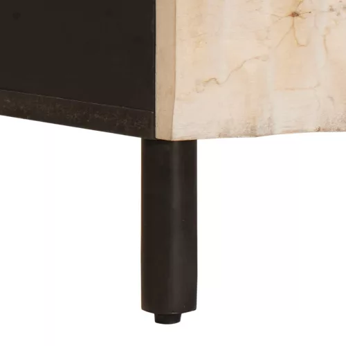  Éjjeliszekrény fiókkal Fehér 50 x 33 x 60 cm Tömör Mangófát