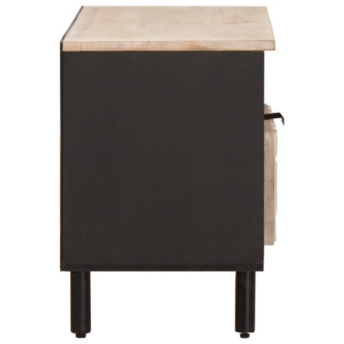  TV szekrény fiókkal Fehér mosott felület 80 x 33,5 x 46 cm