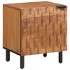  Éjjeliszekrény 2 pcs Barna 40 x 33,5 x 46 cm Tömör Mangófát
