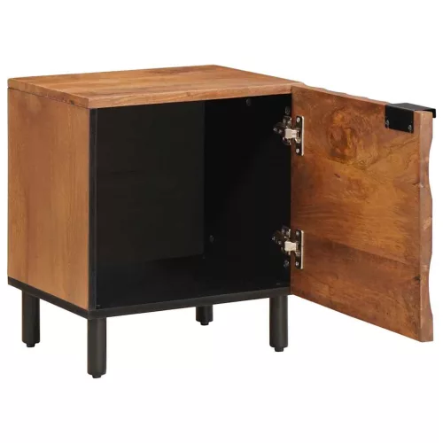  Éjjeliszekrény 2 pcs Barna 40 x 33,5 x 46 cm Tömör Mangófát