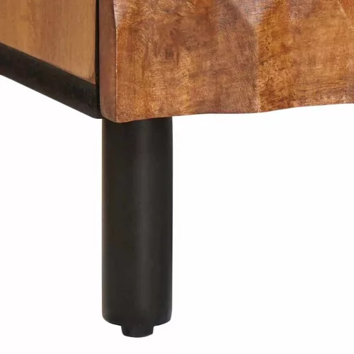  Éjjeliszekrény 2 pcs Barna 40 x 33,5 x 46 cm Tömör Mangófát