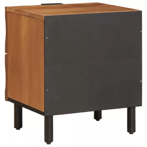  Éjjeliszekrény 2 pcs Barna 40 x 33,5 x 46 cm Tömör Mangófát