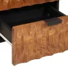  Éjjeliszekrény 2 pcs Barna 40 x 33,5 x 46 cm Tömör Mangófát