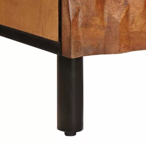  Éjjeliszekrény 2 pcs Barna 40 x 33,5 x 46 cm Tömör Mangófát