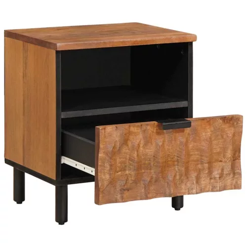  Éjjeliszekrény fiókkal Barna 40 x 33 x 46 cm Tömör Mangófát