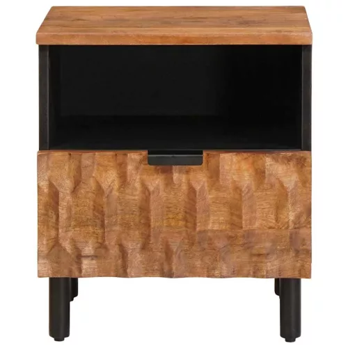  Éjjeliszekrény 2 pcs Barna 40 x 33 x 46 cm Tömör Mangófát