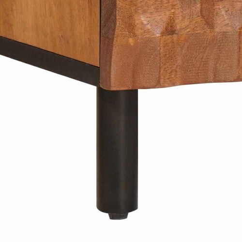  TV szekrény Akácbarna felület 100 x 33,5 x 46 cm Tömör Mangófát