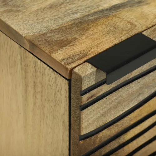  Éjjeli szekrények - 2 db, 40x33,5x46 cm, tömör mangófából