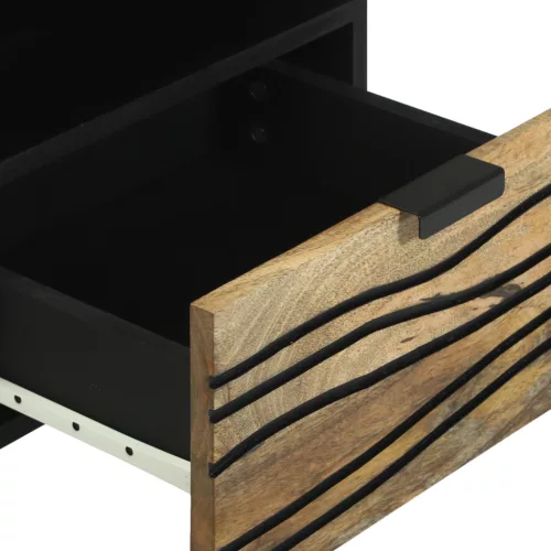  Éjjeli szekrények, 2 db, 40 x 33 x 46 cm, Tömör Mangófából