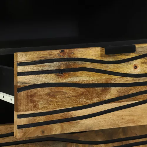  Éjjeli Asztal - 50x33x60 cm, Tömör Mangófából készült