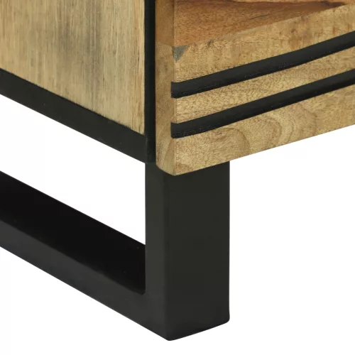  Éjjeli Asztal - 50x33x60 cm, Tömör Mangófából készült