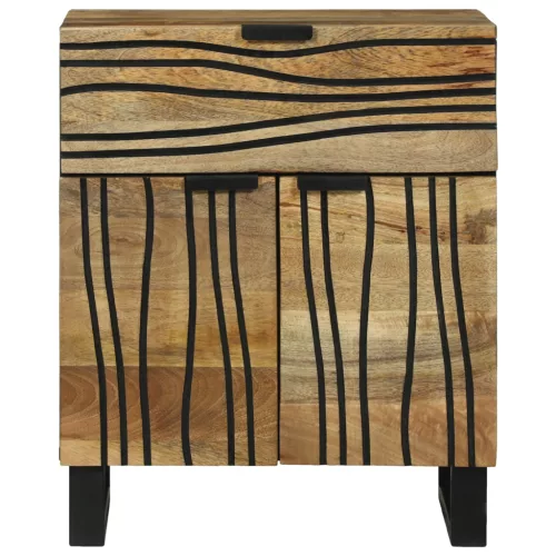  Éjjeli Asztal 50x33x60 cm Tömör Mangóból