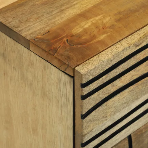  Éjjeli Asztal 50x33x60 cm Tömör Mangóból