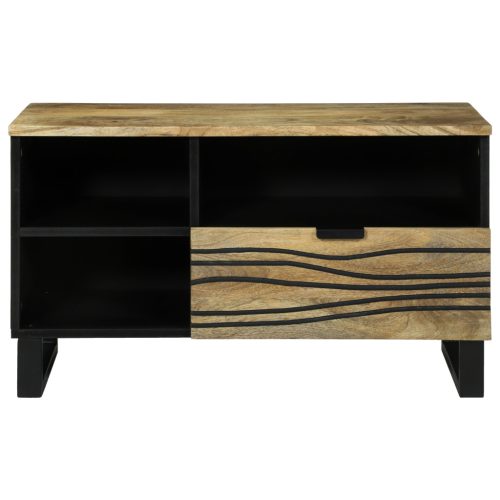  Média tároló szekrény Barna 80 x 33.5 x 46 cm tömör mangófa