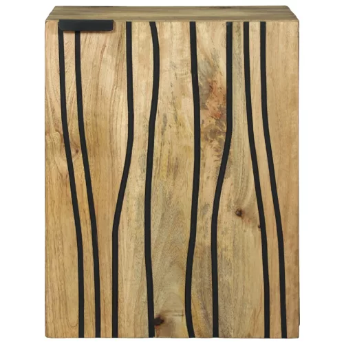  Fürdőszobai Fali Szekrény - 38 x 33,5 x 48 cm, Tömör és Mérnöki Fából készült.