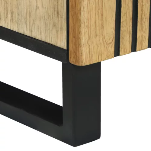  Fürdőszoba Szekrény 38x33,5x58 cm Szilárd Mango Fa és Mérnöki Fa