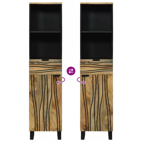  Fürdőszoba szekrény Szilárd Mangófából 38x33,5x160 cm