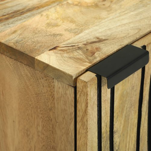  Oldalszekrény - 40 x 33,5 x 75 cm - Tömör mangófa