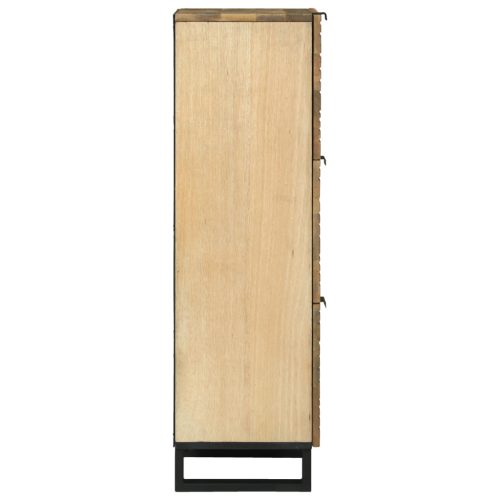  Highboard - 40x33.5x110 cm Tömör Mangófából