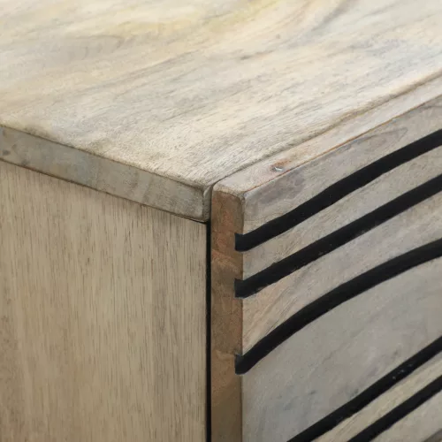  Éjjeliszekrények fiókkal Fehér és fekete 50 x 33 x 60 cm