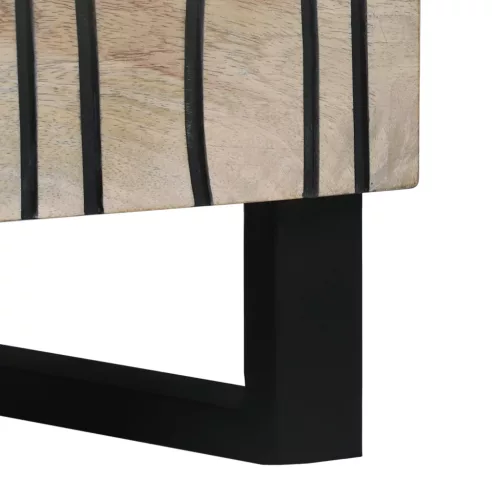  Éjjeliszekrények Fehér és fekete 50 x 33 x 60 cm Fa és MDF