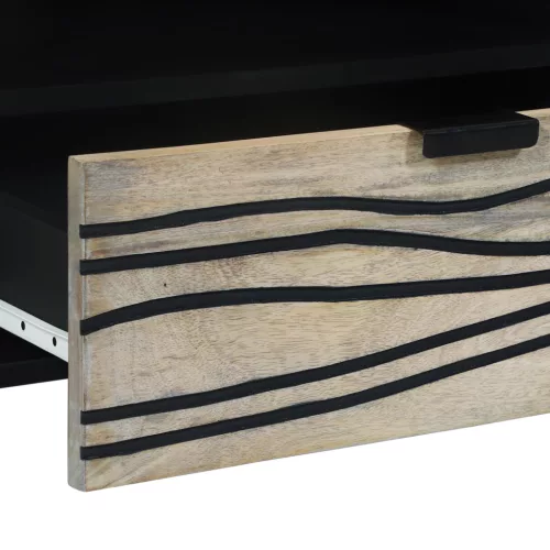  Média tárolószekrények és állványok fiókkal polcokkal tárolóval Fehér és fekete