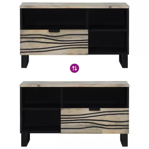  Média tárolószekrények és állványok fiókkal polcokkal tárolóval Fehér és fekete