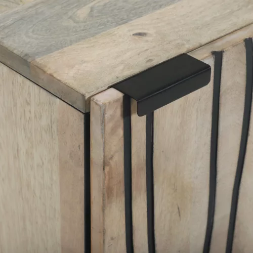  Mosdókagyló szekrény polcokkal tárolóval ajtóval Barna 38 x 33.5 x 48 cm