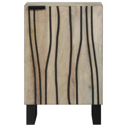  Fürdőszoba Székény polcokkal tárolóval ajtóval Barna, Fekete 38 x 33.5 x 58 cm