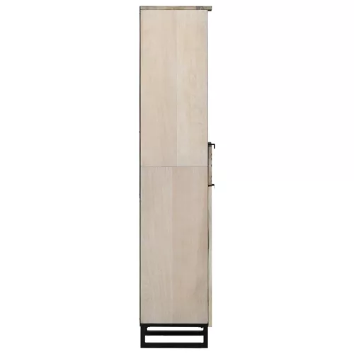  Fürdőszoba Székény fiókkal polcokkal tárolóval ajtóval Barna, Fekete 38 x 33.5 x 160 cm