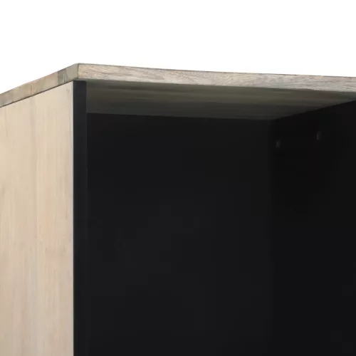  Fürdőszoba Székény fiókkal polcokkal tárolóval ajtóval Barna, Fekete 38 x 33.5 x 160 cm