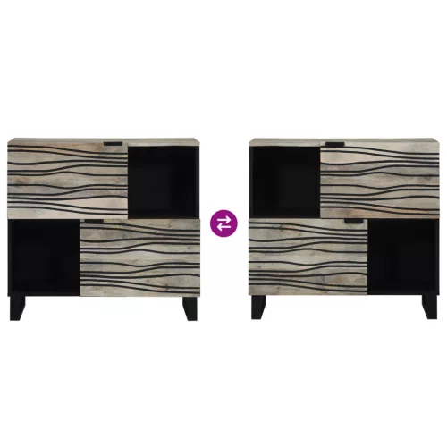  Média tárolószekrények és állványok polcokkal tárolóval ajtóval Fehér és fekete