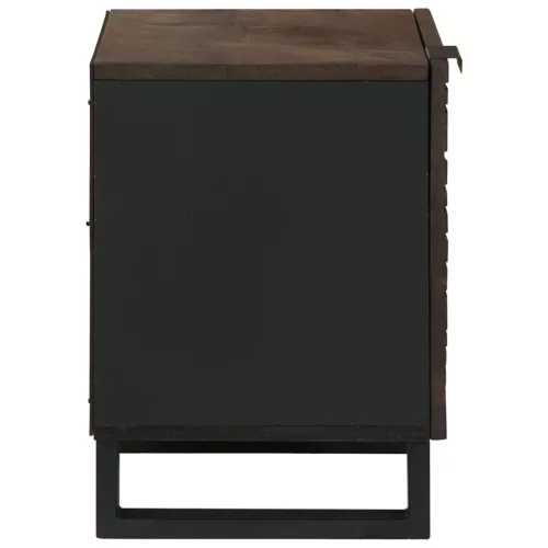  Éjjeli Szekrények - 2 Darab, Szilárd Mangófa, Méretek: 40x33.5x46 cm