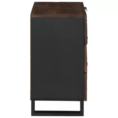  Éjjeli szekrény - 50x33x60 cm tömör mangóból és mérnöki fából.