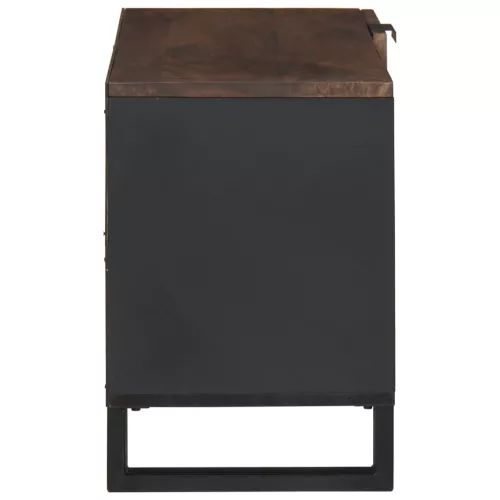  TV Szekrény – 80 x 31,5 x 46 cm Tömör Fa és Műgyanta