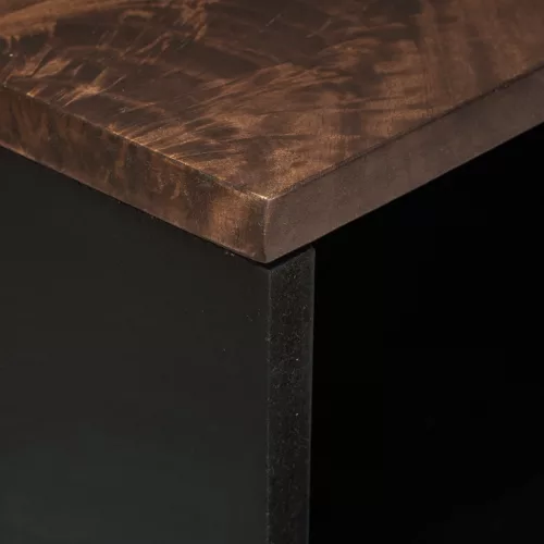  TV Szekrény – 80 x 31,5 x 46 cm Tömör Fa és Műgyanta