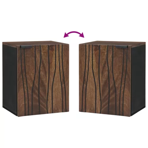  Fürdőszoba Felfüggeszthető Szekrény – 38x33.5x48 cm Dió és Mérnökfa