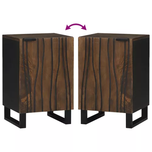  Fürdőszoba Szekrény 38x33,5x58 cm tömör mangófából