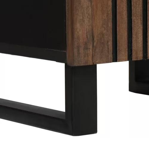  Fürdőszobai bútor szettek fiókkal polcokkal Csíkos tárolóval ajtóval Barna 38 x 33 x 160 cm