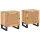  Éjjeliszekrény 2 pcs Természetes 40 x 33,5 x 46 cm