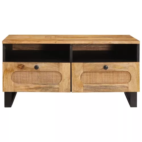  Dohányzóasztal Természetes 80 x 54 x 40 cm Tömör Mangófát
