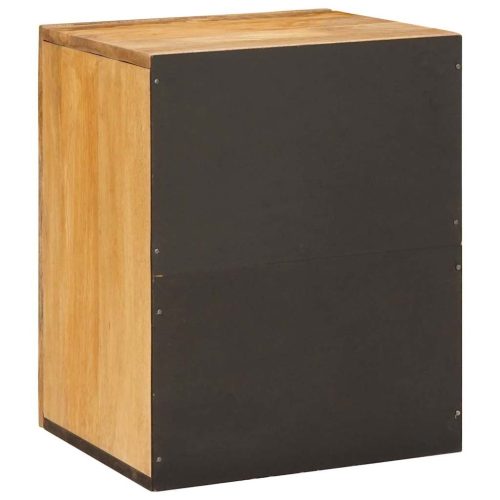  Fürdőszobai Függő Szekrény Barna 38 x 33 x 48 cm Tömör Mangófát