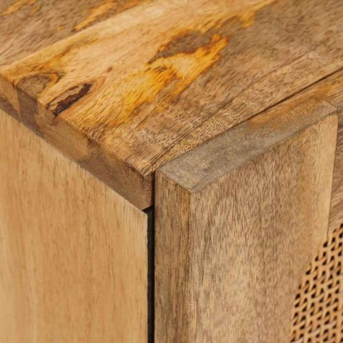  Fürdőszobai Függő Szekrény Barna 38 x 33 x 48 cm Tömör Mangófát