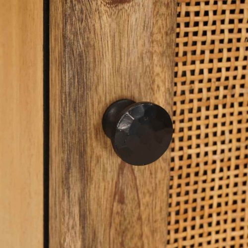  Fürdőszobai Függő Szekrény Barna 38 x 33 x 48 cm Tömör Mangófát