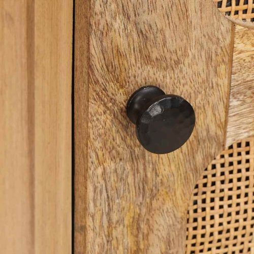  Széf tárolóval ajtóval Barna 40 x 33 x 75 cm Tömör Mangófát